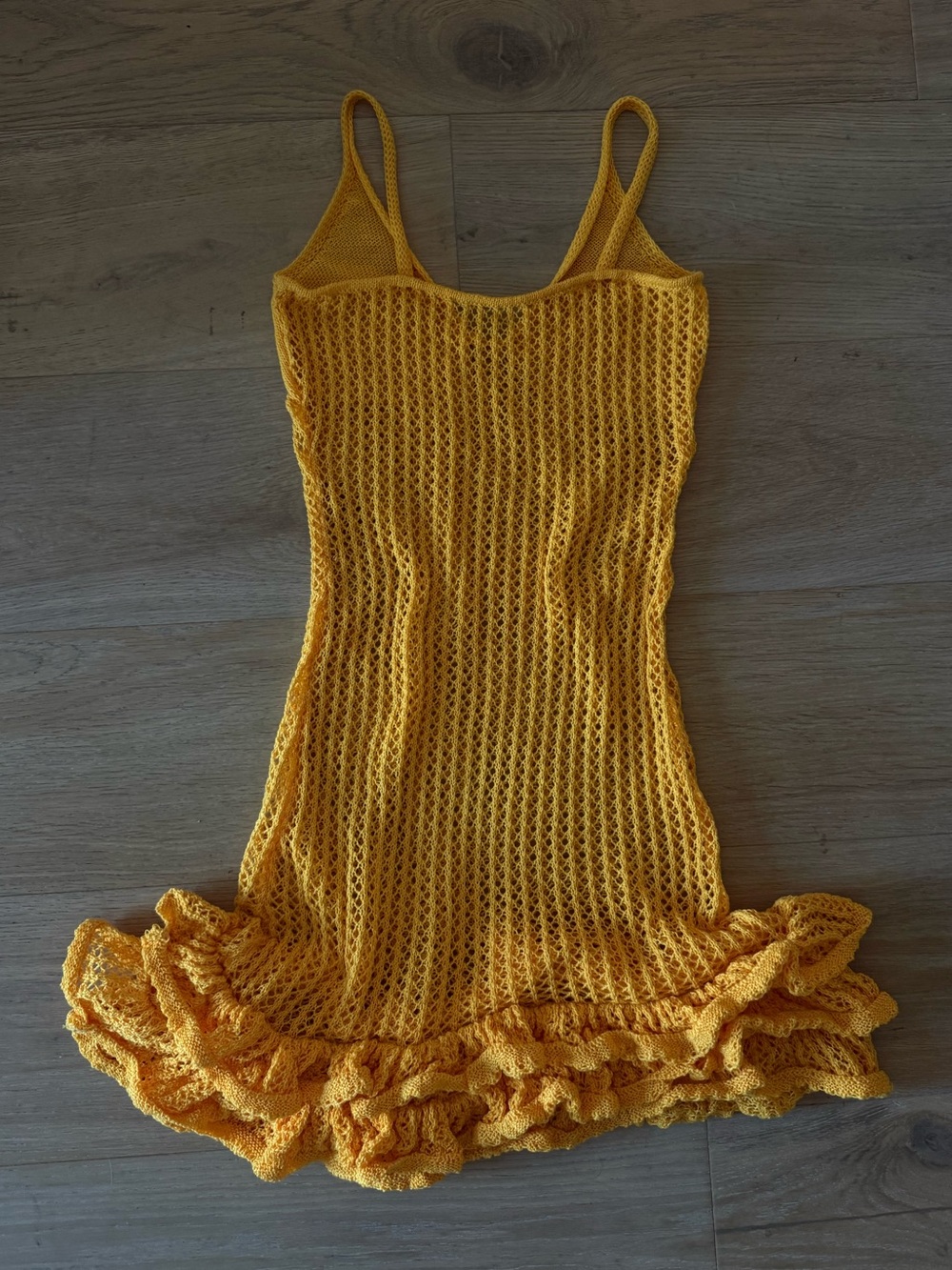 Knit Ruffle Mini Dress - Picture 3 of 5